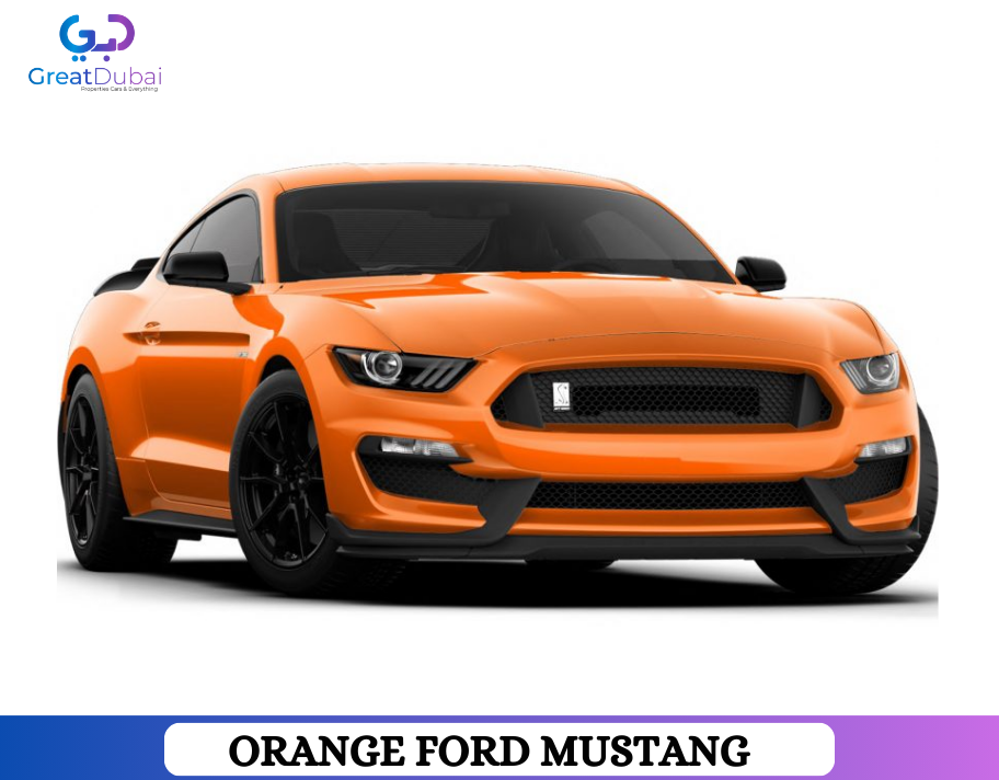 Orange FORD MUSTANG 2019